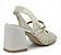 Slingback Mary Jane Tramada Salto Bloco Valentina - Imagem 8