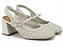 Slingback Mary Jane Tramada Salto Bloco Valentina - Imagem 7