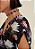 Vestido Morena Rosa Curto Decote V Com Faixa Preto - Imagem 2
