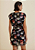 Vestido Morena Rosa Curto Decote V Com Faixa Preto - Imagem 3