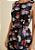 Vestido Morena Rosa Longo Decote Canoa Com Faixa Preto - Imagem 2