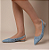 Slingback Manu Bordada Valentina Flats Azul - Imagem 2