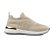 Tênis Slip On Bege em Malha Knit com Bico Fino - Imagem 1
