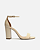 Sandália Off-White Couro Bloco Alto Isabelli - Imagem 1