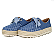 Tênis Espadrille Lis Bordado Valentina Flats Azul - Imagem 2