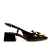 Slingback Verniz Preto Salto Baixo Cecconello - Imagem 1