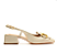 Slingback Couro Off White Salto Baixo Cecconello - Imagem 1