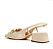 Slingback Couro Off White Salto Baixo Cecconello - Imagem 2