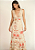 Vestido Zinco Longo Decote V Com Entremeio Cru - Imagem 1