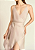 Vestido Zinco Longo Decote V Com Fenda Rosa - Imagem 3