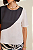 Blusa Morena Rosa Decote Redondo Manga Curta Com Placa Preto - Imagem 3