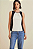 Blusa Morena Rosa Decote Redondo Sem Manga Composê De Cores Preto - Imagem 1