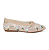 Sapatilha Bordada Valentina Flats Bege - Imagem 1
