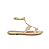 Sandália Rasteira Valentina Flats Ouro - Imagem 1