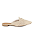 Mule Tramado Valentina Flats Bege - Imagem 1