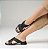 Tamanco Tramado Val Salto Bloco Valentina Flats Preto - Imagem 2