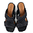 Tamanco Tramado Val Salto Bloco Valentina Flats Preto - Imagem 3