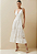 Vestido Morena Rosa Midi Decote V Detalhe Renda Off White - Imagem 1