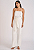 Macacao Zinco Reto Com Babado Off White - Imagem 2