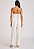 Macacao Zinco Reto Com Babado Off White - Imagem 3