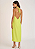 Vestido Zinco Sólto Decote Careca Sem Manga Midi Verde - Imagem 6