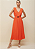VESTIDO MIDI DECOTE V DETALHE ELASTICO - Imagem 1