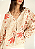 Blusa Zinco Decote V Manga Longa Com Botão Cru - Imagem 2
