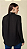 Bata Maria.Valentina Decote V Entremeio Rendado Preto - Imagem 3