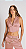 Blusa Zinco Gola Dupla Cavada Com Recorte Marrom - Imagem 1