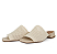 Tamanco Camilla Salto Bloco Valentina Flats Creme - Imagem 3