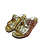papete dourada detalhe metal - Imagem 1