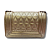 BOLSA GLOSS COURO DOURADA PEQUENA - Imagem 4