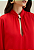 Blusa Morena Rosa Solta Gola Alta Manga Curta Padrão Vermelho - Imagem 3