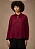 Blusa Maria.Valentina Solta Decote Careca Manga Longa Padrão Bordo - Imagem 2