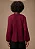 Blusa Maria.Valentina Solta Decote Careca Manga Longa Padrão Bordo - Imagem 4