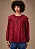 Blusa Maria.Valentina Oversized Decote Careca Manga Longa Padrão Bordo - Imagem 2