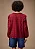 Blusa Maria.Valentina Oversized Decote Careca Manga Longa Padrão Bordo - Imagem 4