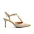 Slingback Couro Off White Salto Médio Cecconello - Imagem 1