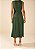 Vestido Morena Rosa Midi Verde Ajustado - Imagem 3