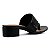 Tamanco Valentina Flats Preto Bordado - Imagem 3
