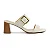 Tamanco Off White Couro Salto 6,4cm Giulia Domna - Imagem 2