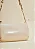 Bolsa Baguete Pequena Off White Alça Corrente - Imagem 2