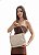 Bolsa Média Nude Couro Cecconello - Imagem 1