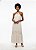 Vestido longo cru em linho com viscose Haes - Imagem 1