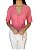Blusa Transpassada Rosa Zinco Feminina - Imagem 1