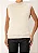 Colete Ajustado Sem Manga Off White - Imagem 2