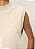 Colete Ajustado Sem Manga Off White - Imagem 3
