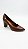 Scarpin Couro Conhaque Salto Bloco 7cm Bottero - Imagem 2