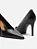 Scarpin Arezzo Preto Couro Salto Médio 8cm - Imagem 3