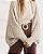 Cardigan Tricô Off White Haes Feminino Tamanho único - Imagem 1